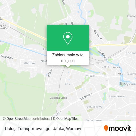 Mapa Usługi Transportowe Igor Janka