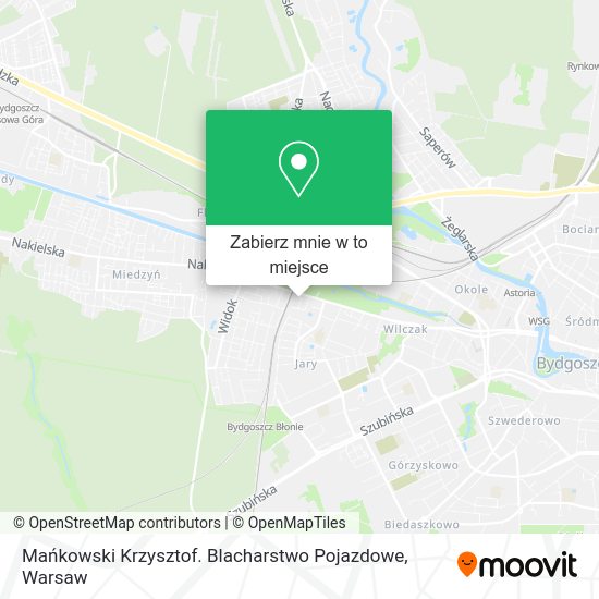 Mapa Mańkowski Krzysztof. Blacharstwo Pojazdowe