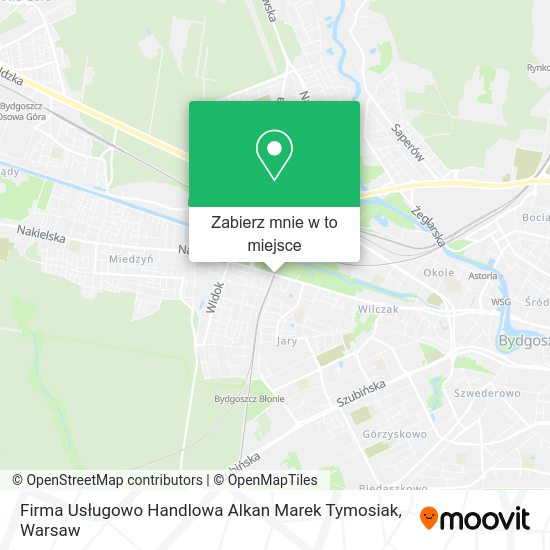 Mapa Firma Usługowo Handlowa Alkan Marek Tymosiak