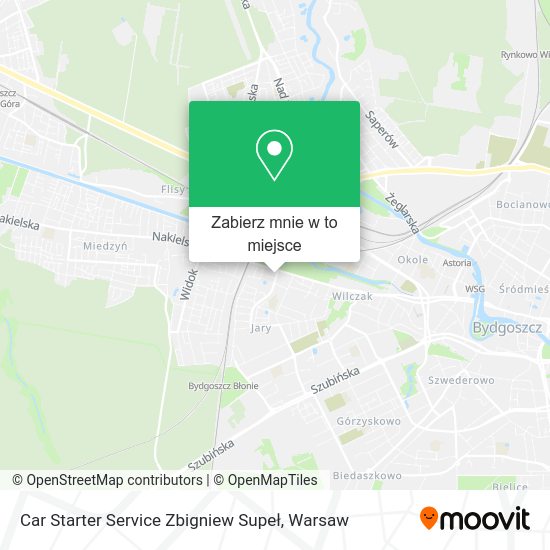 Mapa Car Starter Service Zbigniew Supeł