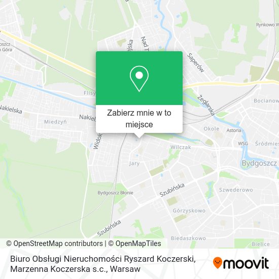 Mapa Biuro Obsługi Nieruchomości Ryszard Koczerski, Marzenna Koczerska s.c.