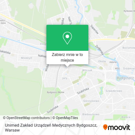 Mapa Unimed Zakład Urządzeń Medycznych Bydgoszcz