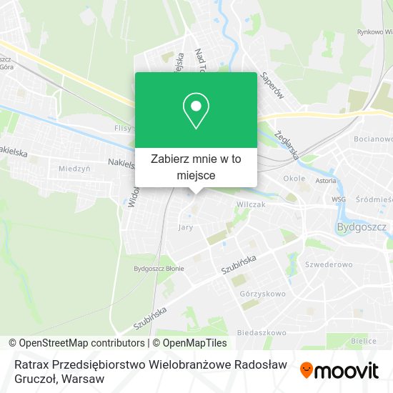 Mapa Ratrax Przedsiębiorstwo Wielobranżowe Radosław Gruczoł