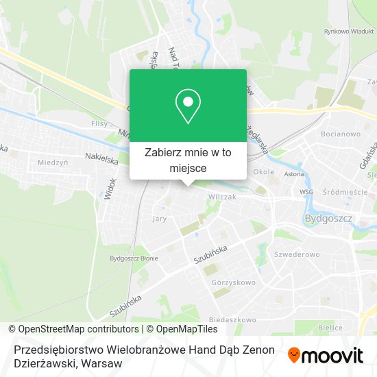 Mapa Przedsiębiorstwo Wielobranżowe Hand Dąb Zenon Dzierżawski