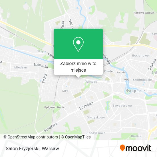 Mapa Salon Fryzjerski