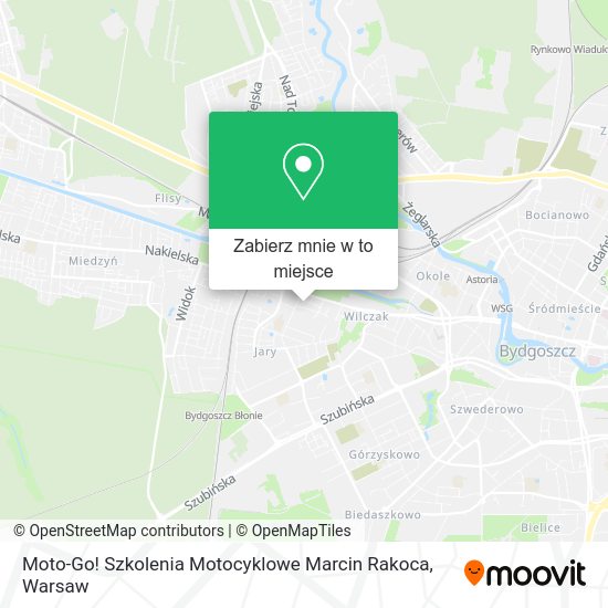 Mapa Moto-Go! Szkolenia Motocyklowe Marcin Rakoca