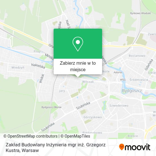 Mapa Zakład Budowlany Inżynieria mgr inż. Grzegorz Kustra