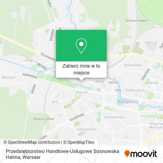 Mapa Przedsiębiorstwo Handlowe-Usługowe Sosnowska Halina