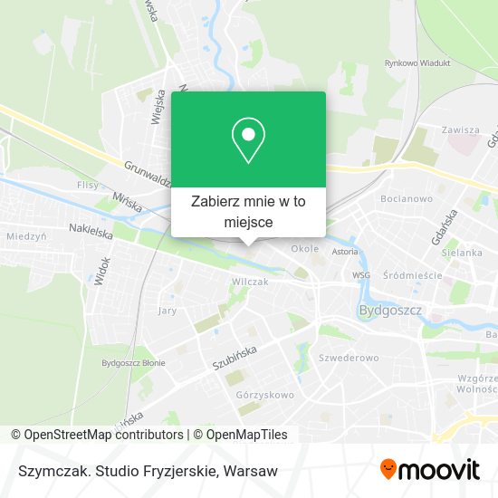 Mapa Szymczak. Studio Fryzjerskie