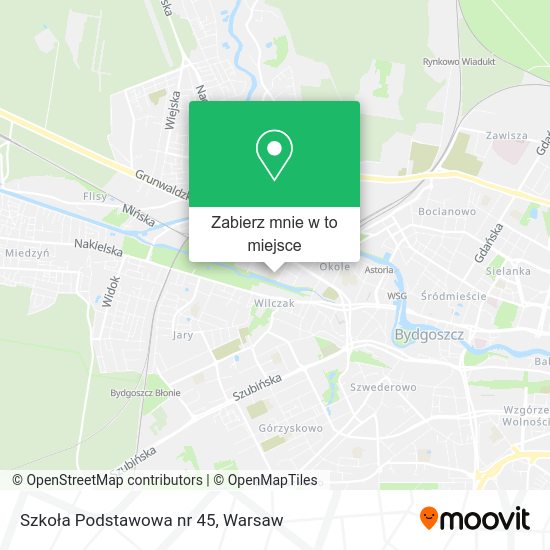 Mapa Szkoła Podstawowa nr 45