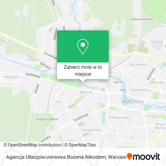 Mapa Agencja Ubezpieczeniowa Bożena Nikodem