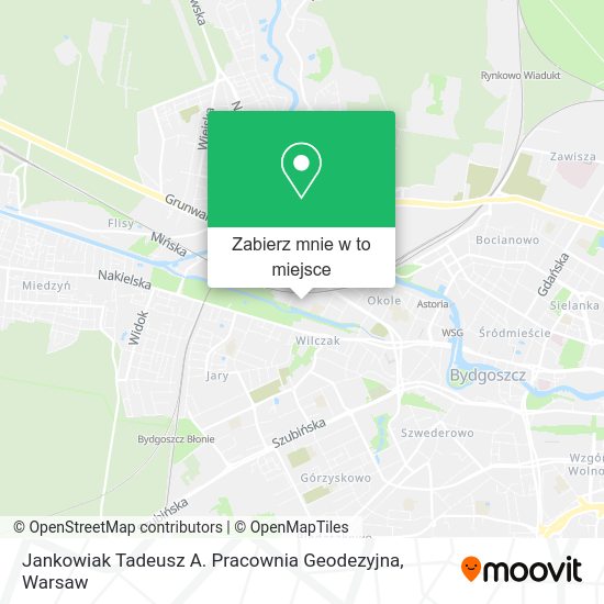 Mapa Jankowiak Tadeusz A. Pracownia Geodezyjna