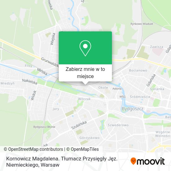 Mapa Kornowicz Magdalena. Tłumacz Przysięgły Jęz. Niemieckiego