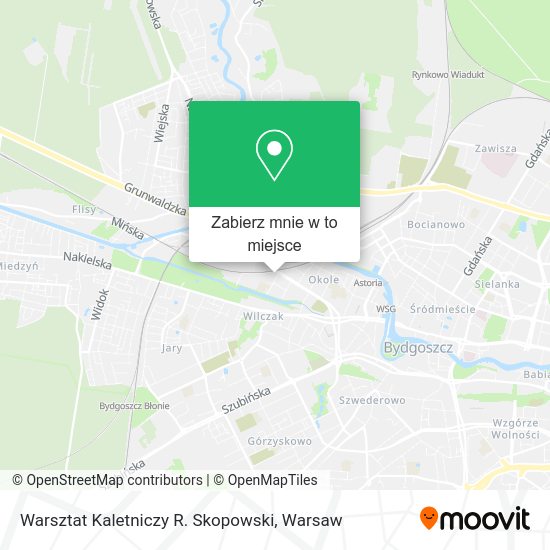 Mapa Warsztat Kaletniczy R. Skopowski