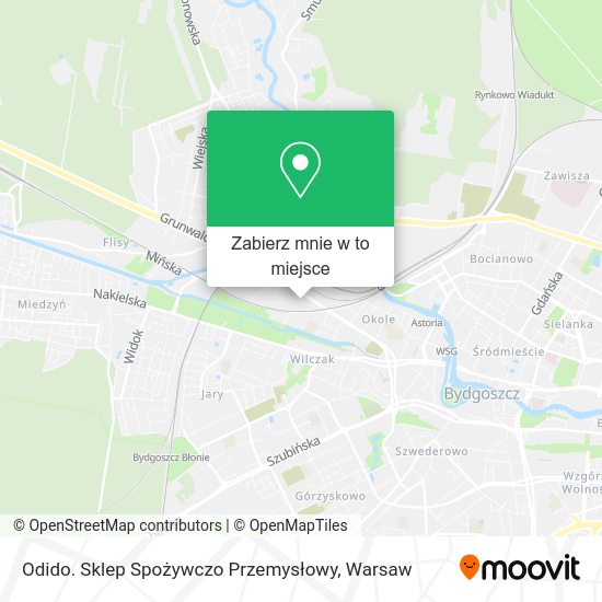 Mapa Odido. Sklep Spożywczo Przemysłowy