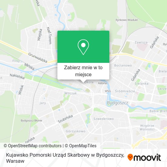 Mapa Kujawsko Pomorski Urząd Skarbowy w Bydgoszczy