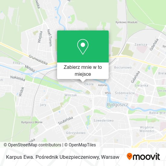 Mapa Karpus Ewa. Pośrednik Ubezpieczeniowy