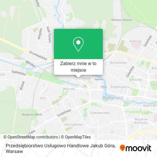 Mapa Przedsiębiorstwo Usługowo Handlowe Jakub Góra