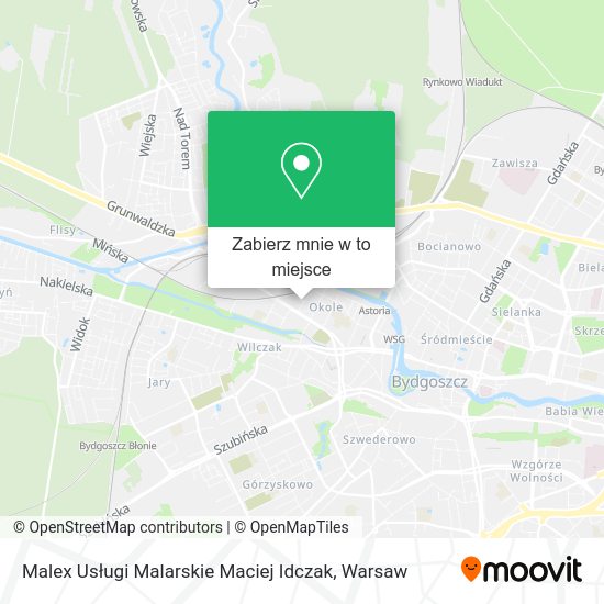 Mapa Malex Usługi Malarskie Maciej Idczak