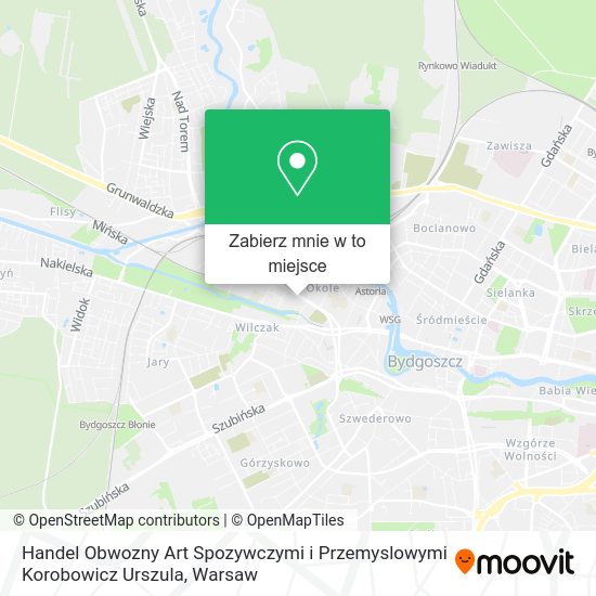 Mapa Handel Obwozny Art Spozywczymi i Przemyslowymi Korobowicz Urszula