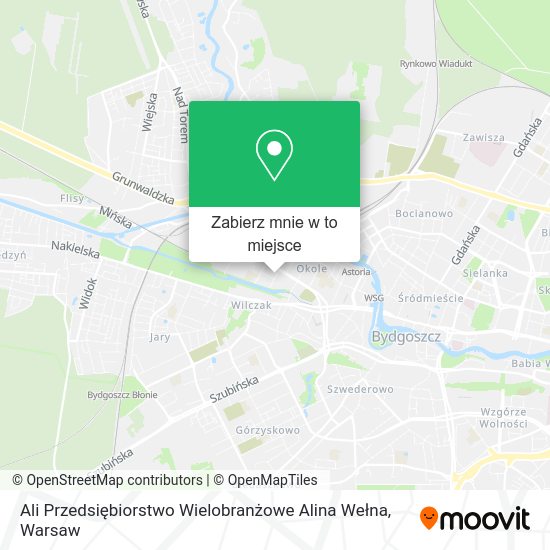 Mapa Ali Przedsiębiorstwo Wielobranżowe Alina Wełna