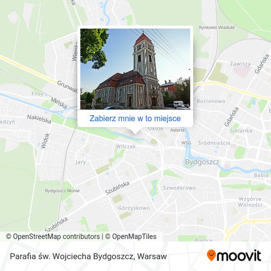 Mapa Parafia św. Wojciecha Bydgoszcz