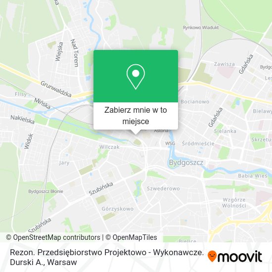 Mapa Rezon. Przedsiębiorstwo Projektowo - Wykonawcze. Durski A.