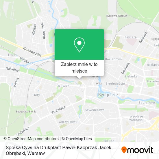 Mapa Spółka Cywilna Drukplast Paweł Kacprzak Jacek Obrębski