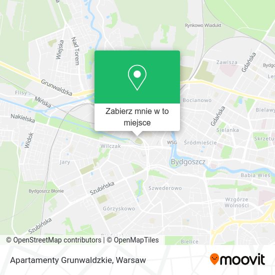 Mapa Apartamenty Grunwaldzkie