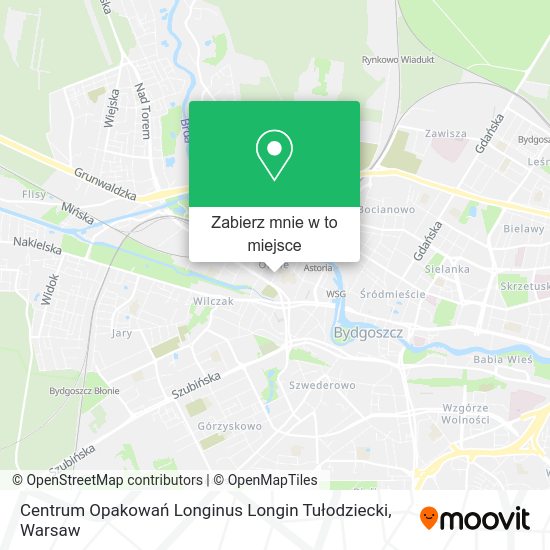 Mapa Centrum Opakowań Longinus Longin Tułodziecki