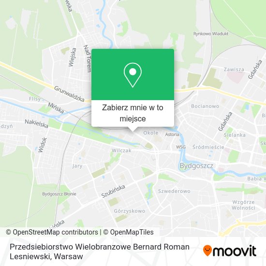 Mapa Przedsiebiorstwo Wielobranzowe Bernard Roman Lesniewski