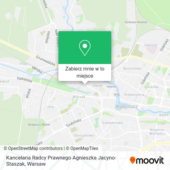 Mapa Kancelaria Radcy Prawnego Agnieszka Jacyno-Staszak