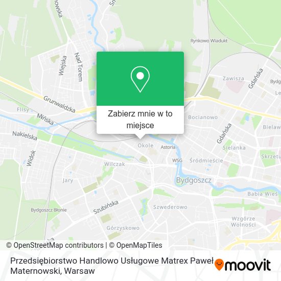 Mapa Przedsiębiorstwo Handlowo Usługowe Matrex Paweł Maternowski