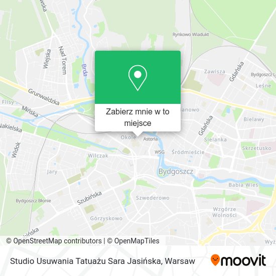 Mapa Studio Usuwania Tatuażu Sara Jasińska