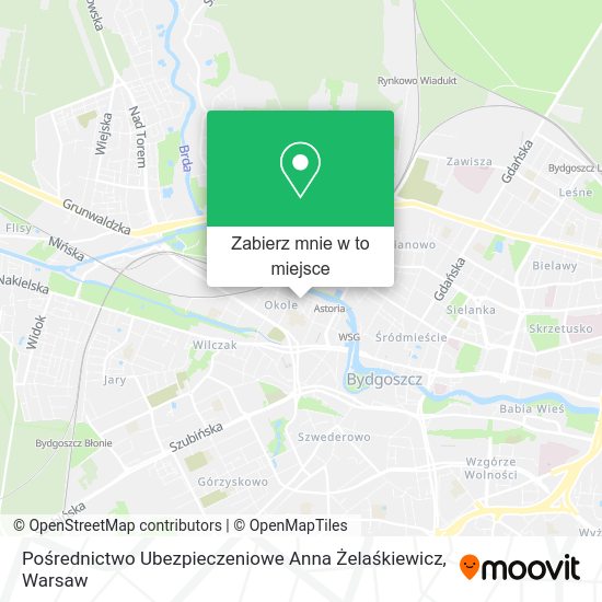 Mapa Pośrednictwo Ubezpieczeniowe Anna Żelaśkiewicz