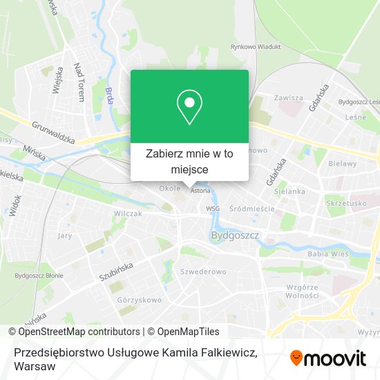 Mapa Przedsiębiorstwo Usługowe Kamila Falkiewicz