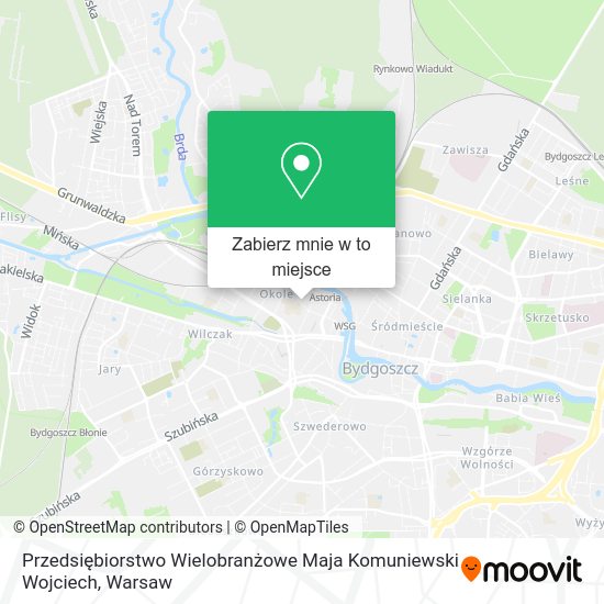 Mapa Przedsiębiorstwo Wielobranżowe Maja Komuniewski Wojciech