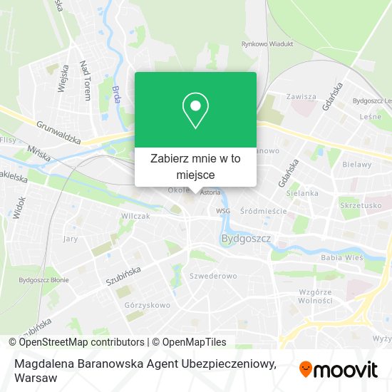 Mapa Magdalena Baranowska Agent Ubezpieczeniowy