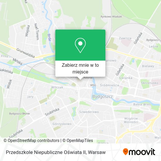 Mapa Przedszkole Niepubliczne Oświata II