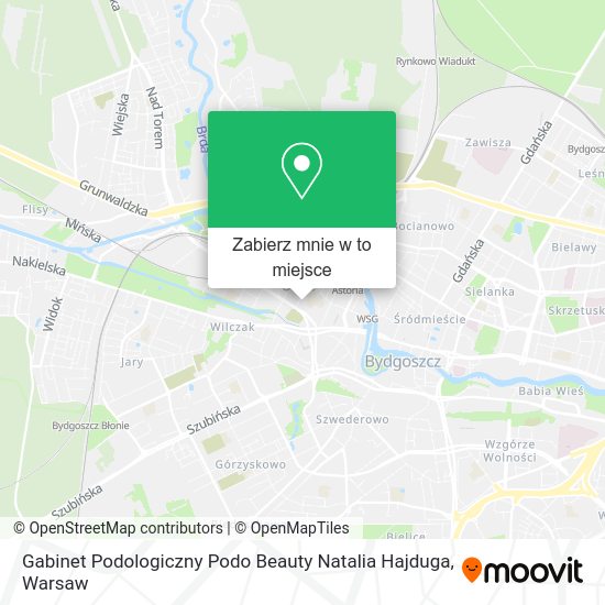 Mapa Gabinet Podologiczny Podo Beauty Natalia Hajduga