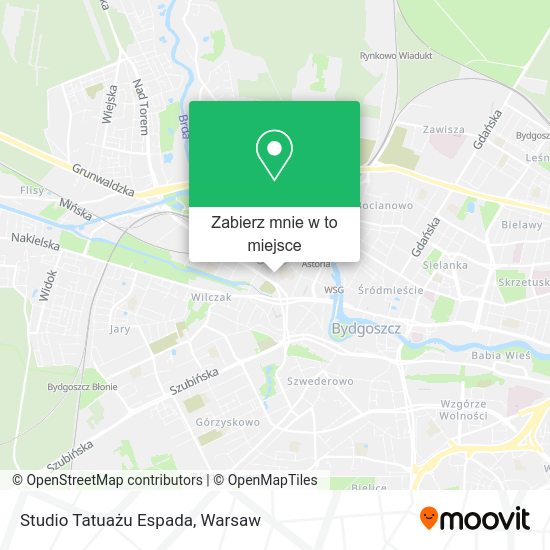 Mapa Studio Tatuażu Espada