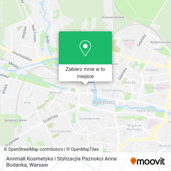 Mapa Annmall Kosmetyka i Stylizacjia Paznokci Anna Bodanka