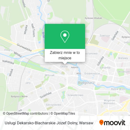 Mapa Usługi Dekarsko-Blacharskie Józef Dolny