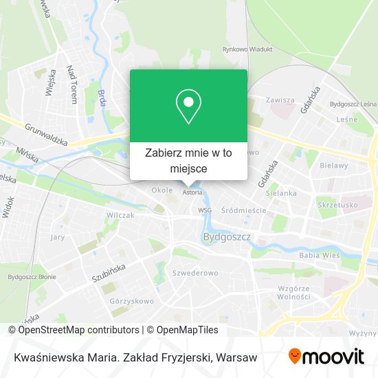 Mapa Kwaśniewska Maria. Zakład Fryzjerski