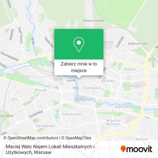 Mapa Maciej Welc Najem Lokali Mieszkalnych i Użytkowych