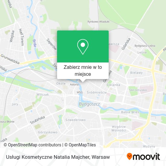 Mapa Usługi Kosmetyczne Natalia Majcher