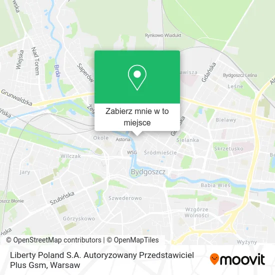 Mapa Liberty Poland S.A. Autoryzowany Przedstawiciel Plus Gsm