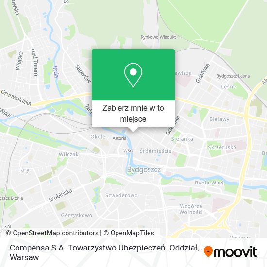 Mapa Compensa S.A. Towarzystwo Ubezpieczeń. Oddział