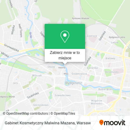 Mapa Gabinet Kosmetyczny Malwina Mazana