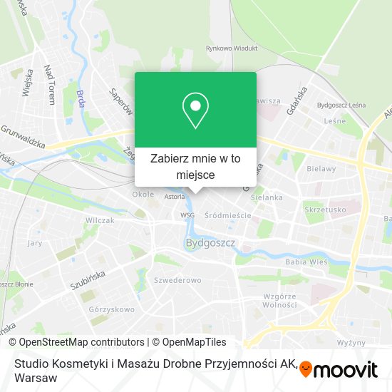 Mapa Studio Kosmetyki i Masażu Drobne Przyjemności AK